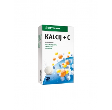 Dietpharm Kalcij + C šumeće tablete 20 kom