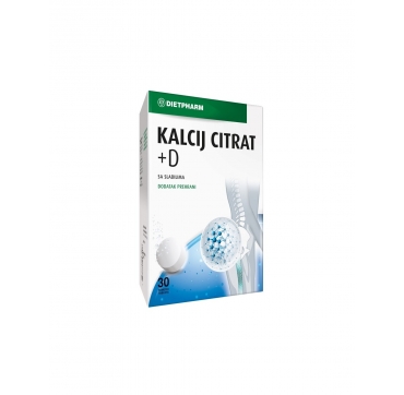 Dietpharm Kalcij citrat + D šumeće tablete 30 kom