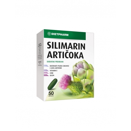 Dietpharm Silimarin + artičoka kapsule 50 kom