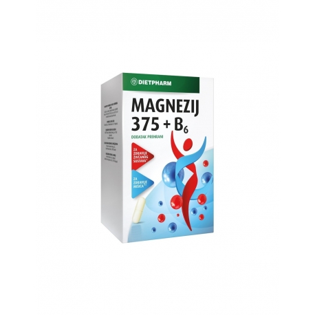 Dietpharm Magnezij 375 + B6 kapsule 50 kom