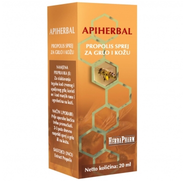 HerbaPharm Apiherbal Propolis Sprej 20 ml