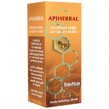 HerbaPharm Apiherbal Propolis Sprej 20 ml