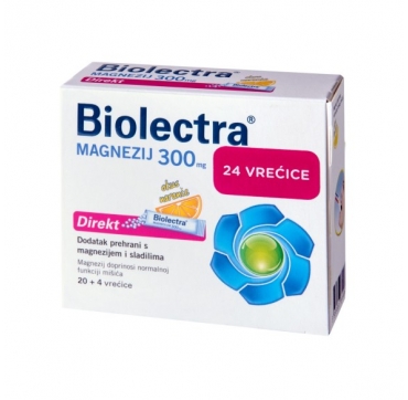 Hermes Biolectra Magnezij 300 direkt granule Naranča