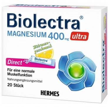 Hermes Biolectra Magnezij 400 Ultra Direkt vrećice 20 kom Limun