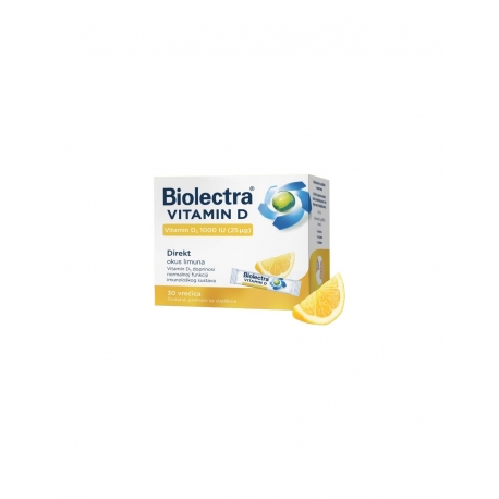  Hermes Biolectra Vitamin D 1000 IU Direkt limun 30 kom