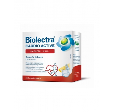Hermes Biolectra Cardio Active Magnezij i kalij šumeće tablete 20 kom