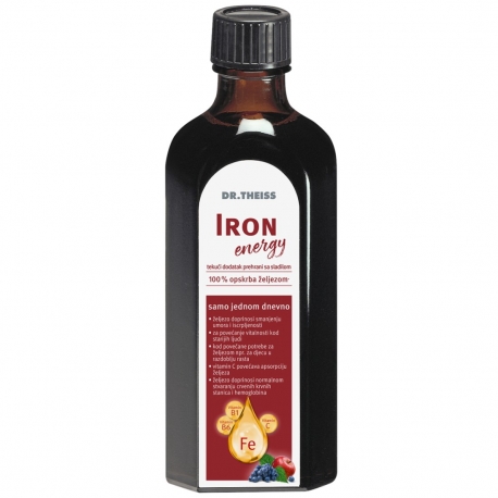 Dr. Theiss Iron Energy tekući dodatak prehrani sa sladilom 250 ml