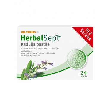 Dr. Theiss Herbalsept kadulja pastile bez šećera 24 kom