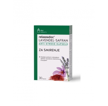 Relaxeadoc Šafran plus kapsule 30 kom