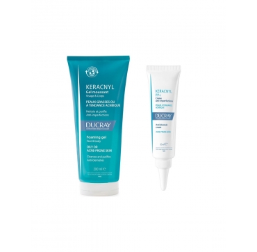 Ducray Keracnyl Pjenušavi gel 200 ml + PP+ krema 30 ml