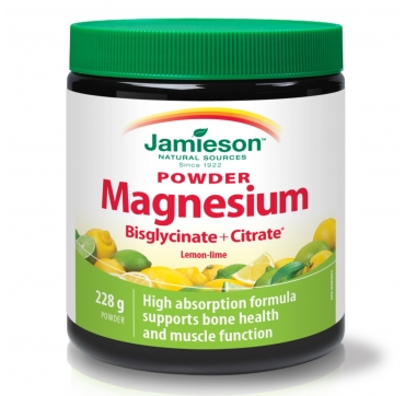 Jamieson Magnezij prašak bisglicinat i citrat limun limeta 228 g