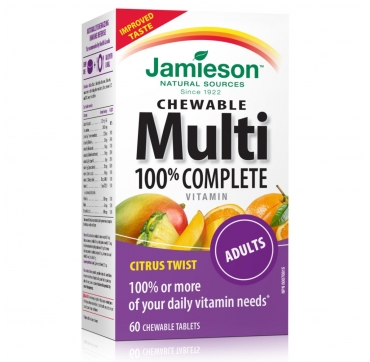 Jamieson Multivitamini i minerali za žvakanje za odrasle 60 kom