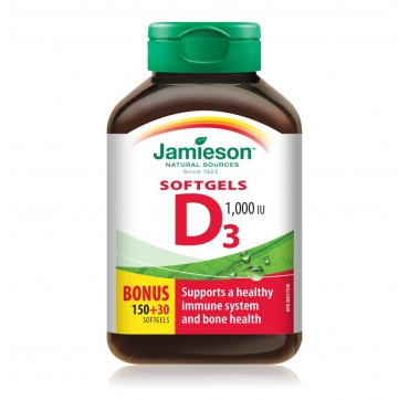 Jamieson Vitamin D 1000 IU kapsule 180 kom