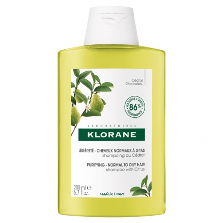 Klorane šampon Citrus revitalizirajući 200 ml