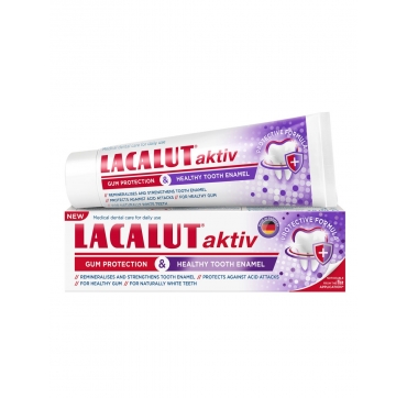 Lacalut aktiv gum protection & healthy tooth enamel zubna pasta 75 ml