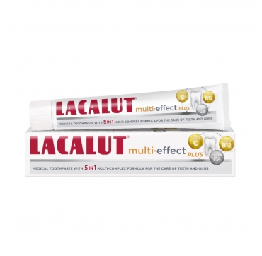 Lacalut multi effect plus vitamini & minerali zubna pasta 75 ml