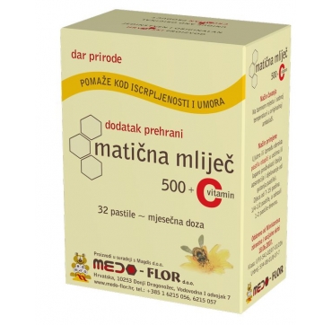 MEDO-FLOR PASTILE S MATIČNOM MLIJEČI I VITAMINOM C