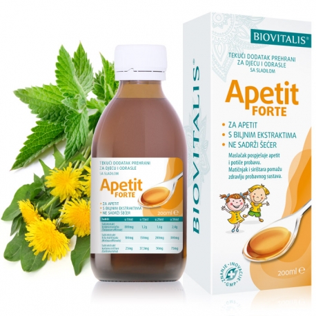 BIOVITALIS SIRUP ZA POBOLJŠANJE APETITA