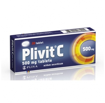 PLIVIT C TBL 20X500 MG