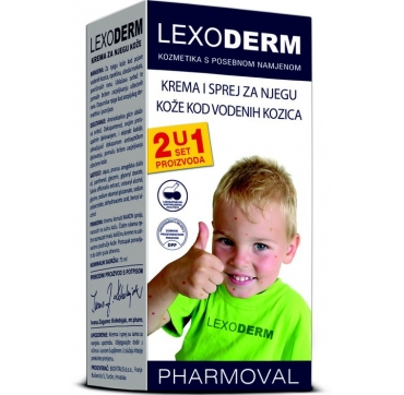 LEXODERM SET ZA VODENE KOZICE 2U1
