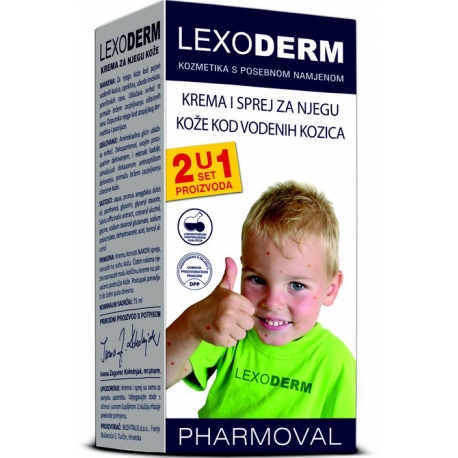 LEXODERM SET ZA VODENE KOZICE 2U1