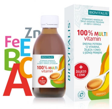 BIOVITALIS 100% MULTIVITAMIN 200 ML