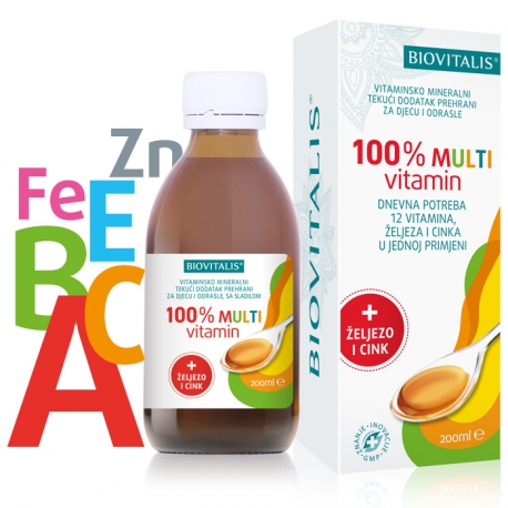 BIOVITALIS 100% MULTIVITAMIN 200 ML