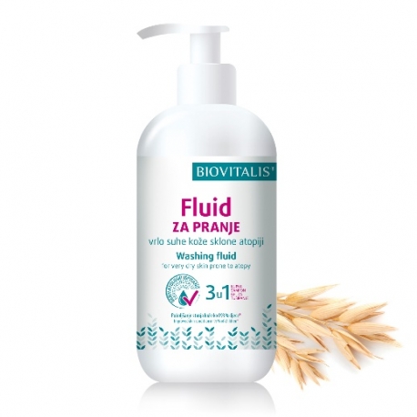 BIOVITALIS FLUID ZA PRANJE VRLO SUHE KOŽE SKLONE ATOPIJI 250 ML