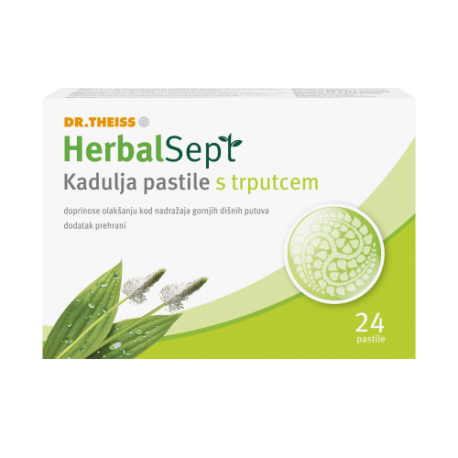 HERBALSEPT PASTILE KADULJA S TRPUTCEM
