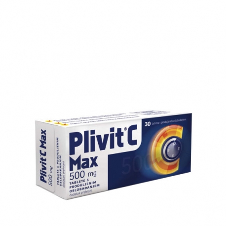 PLIVIT C MAX 500 MG 30 TABLETA