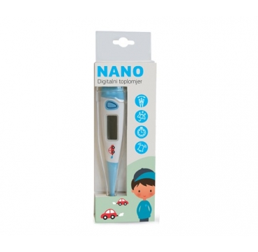 TOPLOMJER DIGITALNI  FLEXIBILNI VRH NANO PLAVI