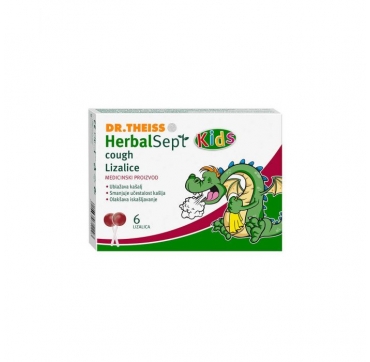 DR.THEISS HERBALSEPT KIDS LIZALICE PROTIV KAŠLJA a 6 kom
