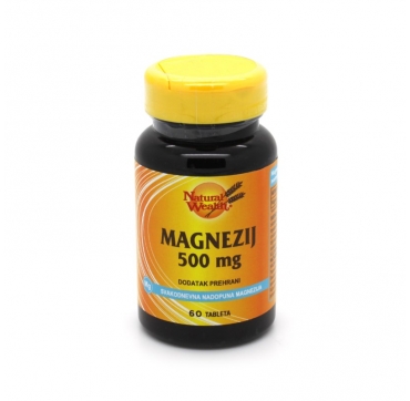 NATURAL WEALTH MAGNEZIJ TBL 60X500 MG