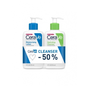 CeraVe Hidratantni losion  236 ml + 50% POPUST CeraVe Hidratantna emulzija za čišćenje 236 ml