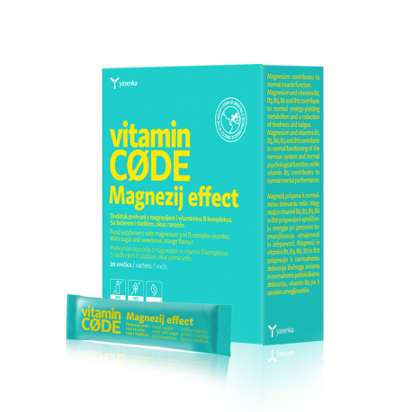 Yasenka Vitamin Code Magnezij Effect 375 vrećice 20 kom kutija