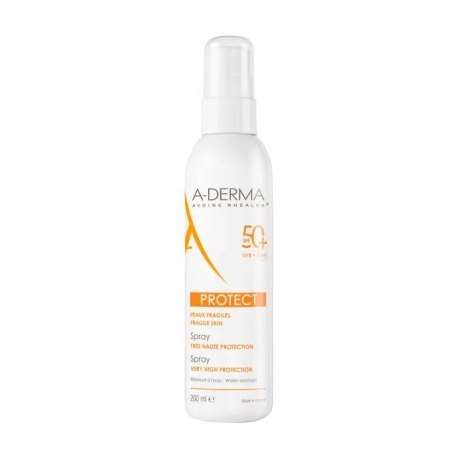 A-derma Protect Sprej SPF50+ 200 ml u sjeni uz travu