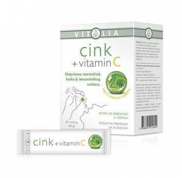 Vitalia Cink+Vitamin C vrećice 20 kom