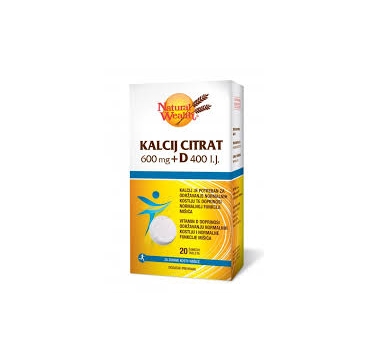 NW KALCIJ CITRAT 600 MG + D 400 I.J.