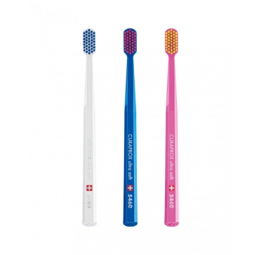 Curaprox četkica za zube 5460 Ultra Soft Trio 3 kom (bijela, svijetloplava, roza)