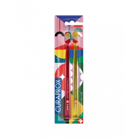 Curaprox CS 5460 Power Smile Edition četkice za zube 2 kom prikza crvene četkice