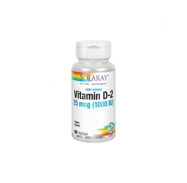 Solaray Vitamin D-2 1000 IU Dry Form 60 kom