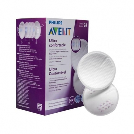 Avent Prsne blazinice Ultra comfort jednokratne 24 kom prikaz dvije blazinice