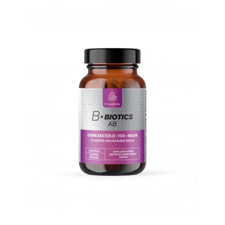 Bioandina B-Biotics kapsule  stražnja strana bočice