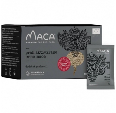 Bioandina Prah aktivirane crne mace 150 g