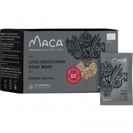 Bioandina Prah aktivirane crne mace 150 g