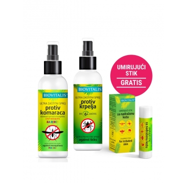 Biovitalis Komarci i krpelji bye bye KIDS SET