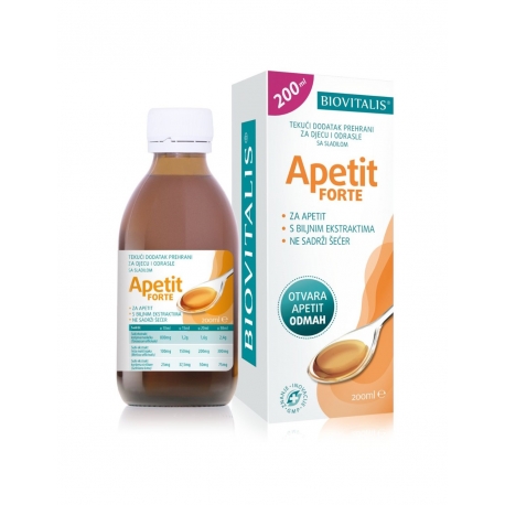 Biovitalis Apetit Forte tekući dodatak prehrani 200 ml