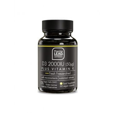 Black Range Vitamin D3 2000 IU + vitamin K kapsule 60 kom