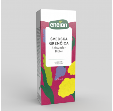 Encian Švedska grenčica tinktura 200 ml