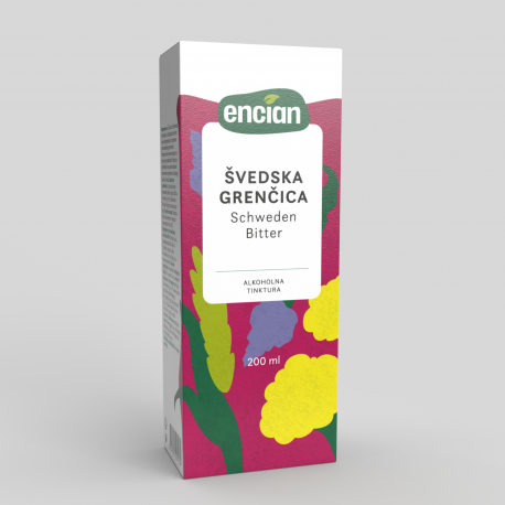 Encian Švedska grenčica tinktura 200 ml